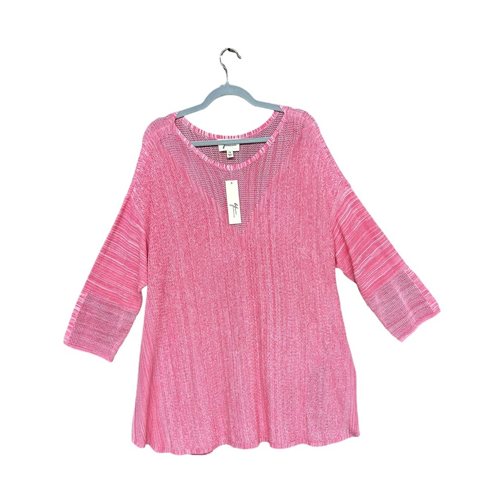 NEW Pink Long Sleeve Blouse 2X